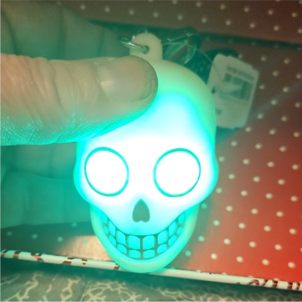 NWT Glowing Skull germ-x holder